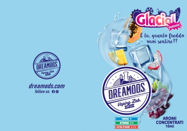 Glacial Explosion Dreamods Aromi 10 ml - Acquistabili solo in negozio fisico SilvSmoke