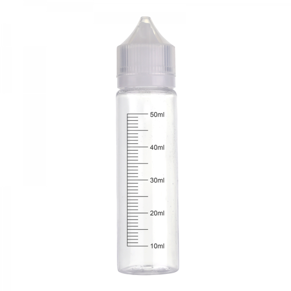 Bottiglia Chubby Semi-Rigida con la scala - 60ml - Trasparente - 1pz
