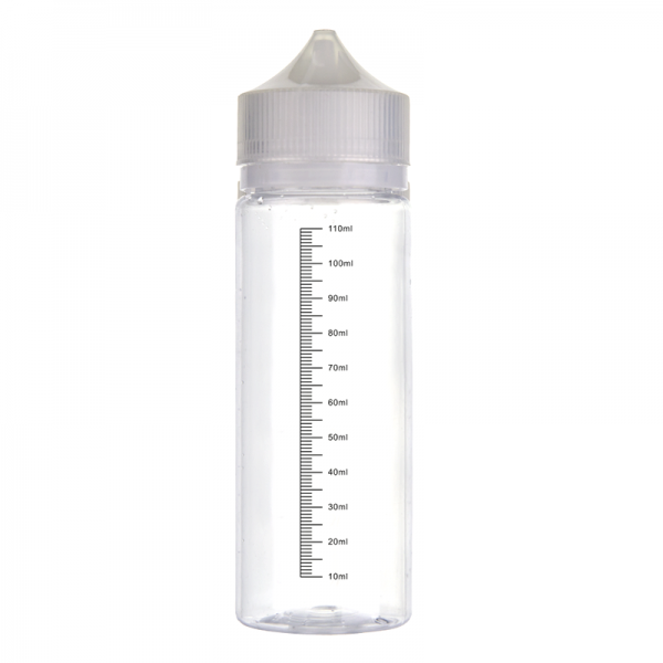 Bottiglia Chubby Semi-Rigida con la scala - 120ml - Trasparente - 1pz
